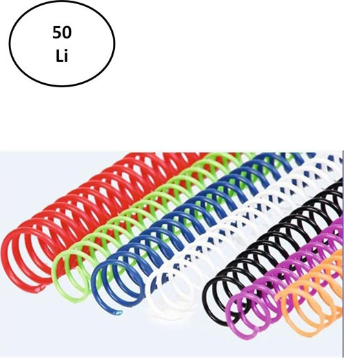4:1 28 Mm Helezon Spiral 50 Li Şeffaf Tel