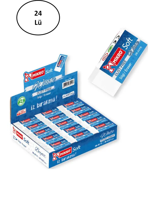 Silgi Soft Beyaz 2B24Tr 24'Lü