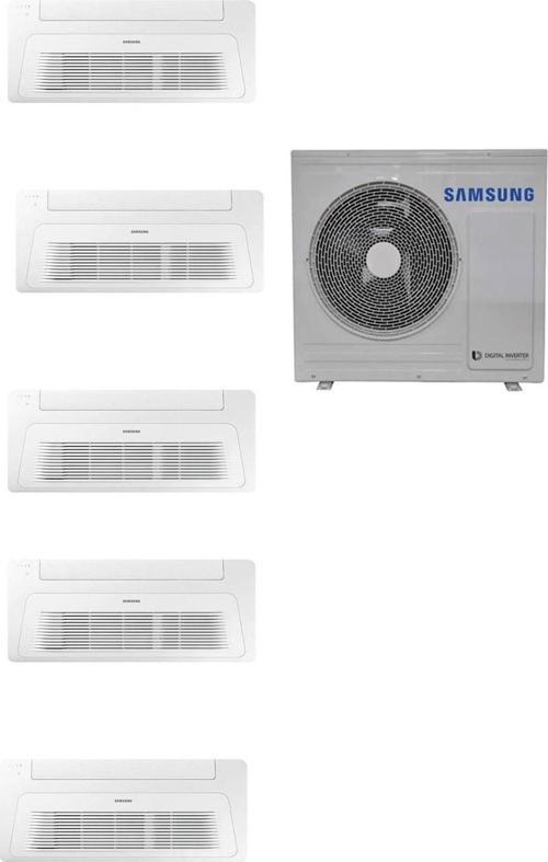 Wind Free Multi Tek Yön Kaset 1+5 Sistem (AJ100TXJ5KH/EA) 9+9+9+9+18 Btu İç 10 kw Dış Ünite