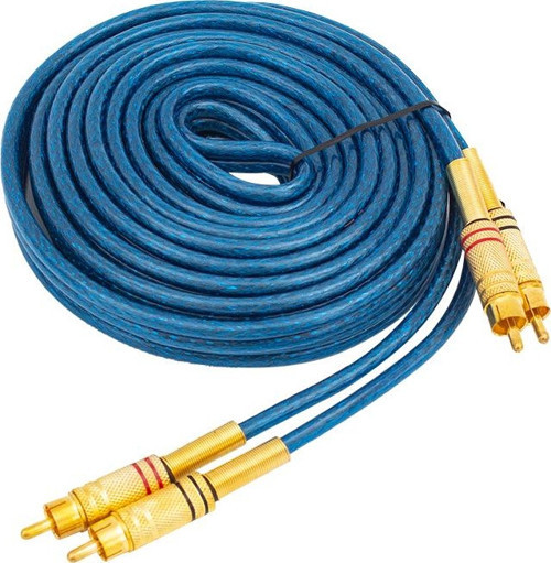 2 Rca + 2 Rca 4.5 Metre Mavi Oto Amfi Ara Kablo