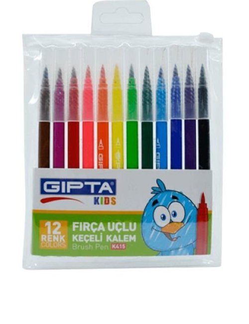 K4151 12 Li Fırça Uçlu Keçeli Kalem