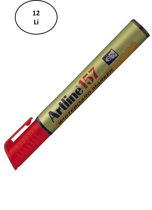 Artline 159 Whiteboard Marker Red Kesik Uç 12'Li