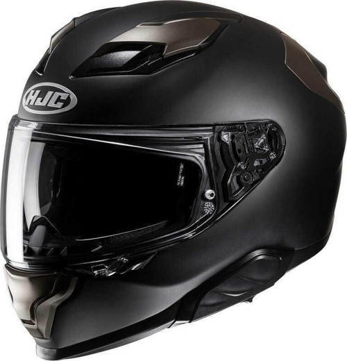 F71 Semi Flat Siyah Titayum Kapalı Kask