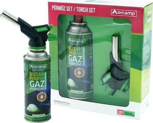 Turbo Torch Pürmüz Çakmak Ve Kartuş Set