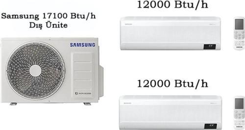 Multi Klima Takımı 2 Iç Üniteli - 12000 Btu/H 12000 Btu/H Iç Üniteli 17100 Btu/H Dış Üniteli