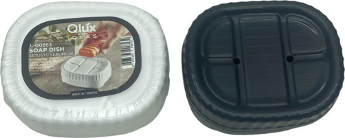 Set Üstü Katı Sabunluk Kapaklı Plastik