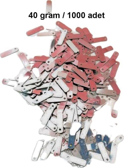 Koyu Pembe 15 X 5 Mm Dantel Oya Yazma Halhal Abiye Lazer Kesim Pul 1000 Adet / 40 Gram