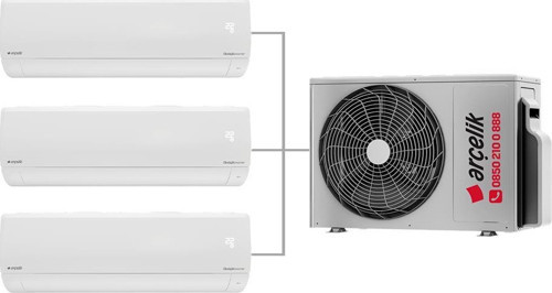 Multi Sistem Duvar Tipi 3+1 İnverter 9+9+24 30000Btu Klima ZM30105-9924