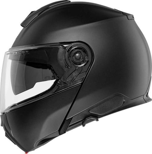 C5 Matt Black Çene Açılır Motosiklet Kaskı