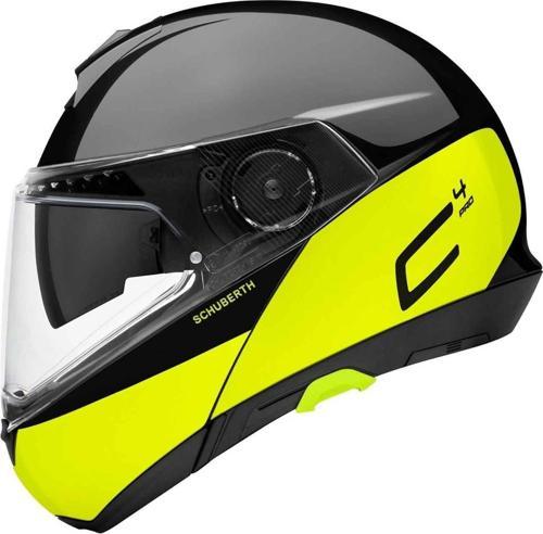 C4 Pro Swipe Yellow Çene Açılır Motosiklet Kaskı
