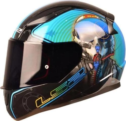 Rapid Mach II Full Face Motosiklet Kaskı - Siyah Vizörlü