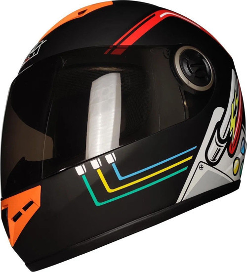S-012 Siyah Vizör Full Face Motosiklet Kaskı