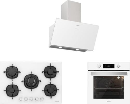 Beyaz Cam Ankastre Set (3457 Soho 60+Cs5365W01+Bo6504W01)