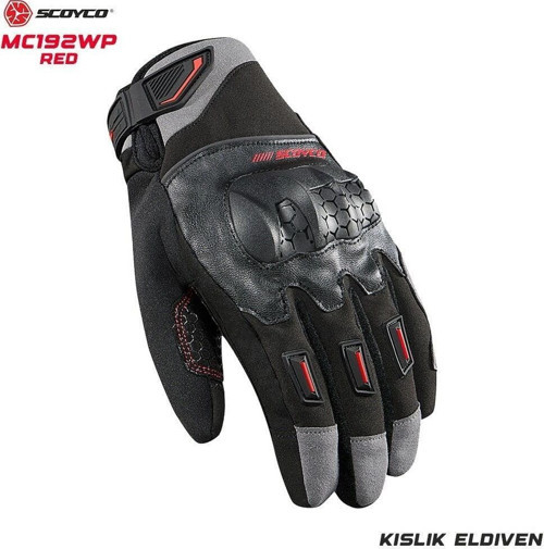 MC192WP Kışlık Motosiklet Eldiveni