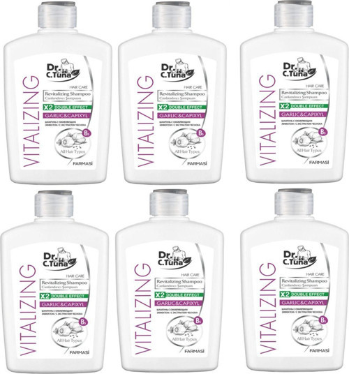 Dr. C.Tuna Vitalizing Sarımsak & Capıxyl Koparak Dökülen Saçlar Için Şampuan 6 X Adet