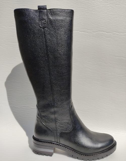 3322K HAKİKİ DERİ AZ TOPUKLU BİNİCİ KADIN ÇİZME