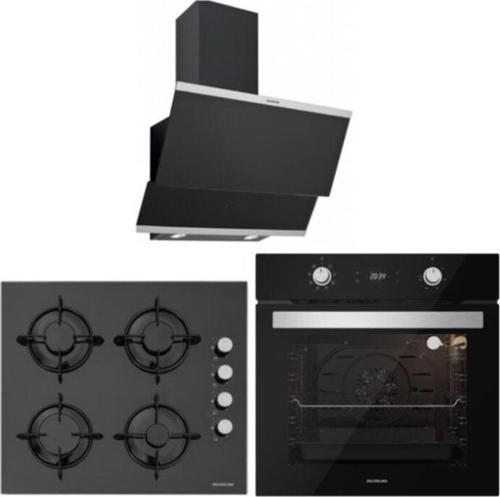 Bo6504B01 - Cs5349B01 - 3420 Classy 60 Siyah Cam Ankastre Set