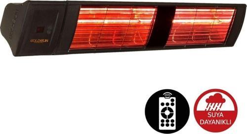 Supra Plus 3000 W Kumandalı Kademeli Suya Dayanıklı Elektrikli Dış Ortam Isıtıcısı