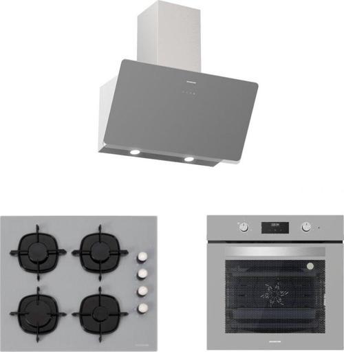 Gri Cam Ankastre Set (3457 Soho 60+Cs5335S01+Bo6502S02)