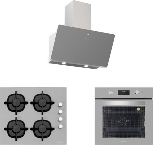 Gri Cam Ankastre Set (3457 Soho 60+Cs5343S01+Bo6502S02)