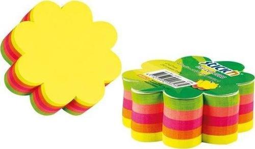 Not Kağıdı Stickn Neon 5 Renk Çiçek Kesik Küp 250 Yaprak