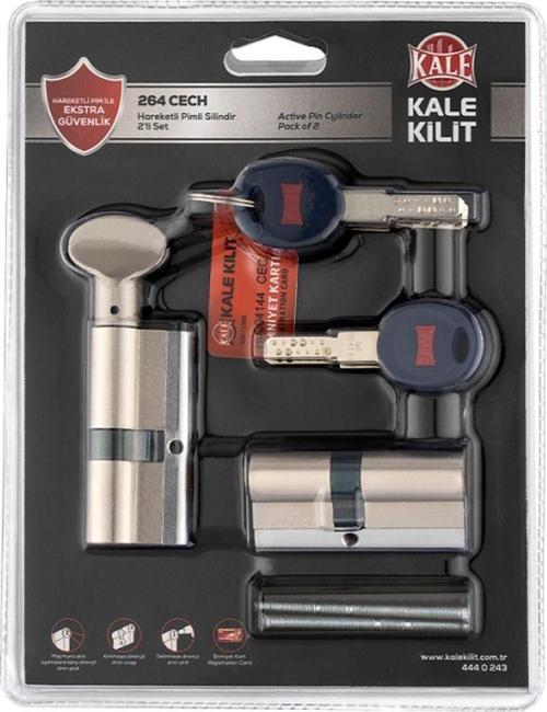 (Ki̇li̇tsepeti̇) Kale 264 Cech 2'Li Set Hareketli Pimli Silindir 68Mm