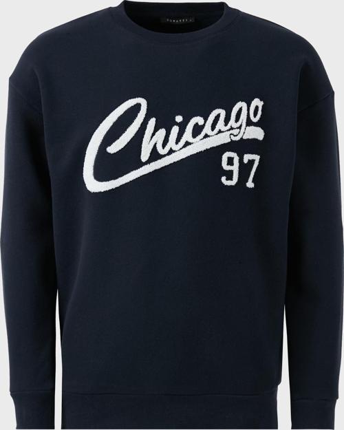 Pamuk Karışımlı Regular Fit Bisiklet Yaka Erkek Sweat 5905468S İNDİGO