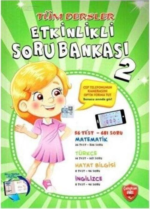 2.Sınıf Tüm Dersler Etkinlikli Soru Bankası Çalışkan Arı Yayınları