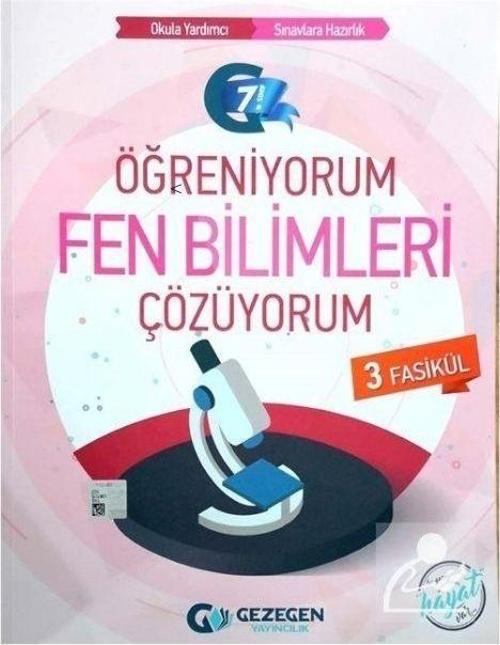 7.Sınıf Fen Bilimleri Öğreniyorum Çözüyorum Gezegen Yayıncılık