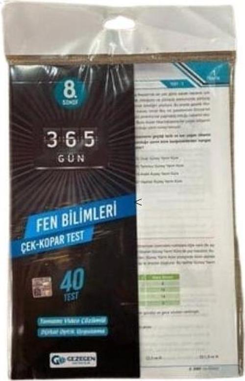 Gezegen Yayınları 6.Sınıf Yeni Fen Bilimleri Çek Kopar Yaprak Test