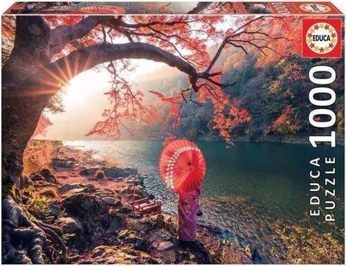 18455 Sunrise In Katsura River Japan 1000 Parça Puzzle