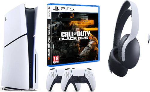 Playstation 5 slim + 2.kol dualsense + ps5 Pulse 3D Kulaklık + Ps5 COD Black Ops 6 ( İthalatçı Garantili )