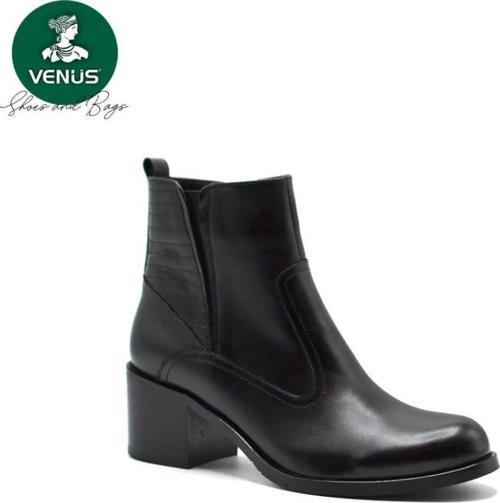 1950926K KISA TOPUK FERMUARLI KLASİK KADIN BOT