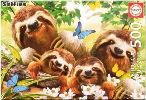 18450 Sloth Family Selfie 500 Parça Puzzle
