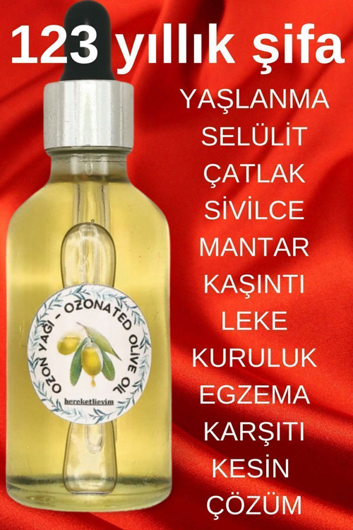 Ozon Yağı 50 Ml, Ozonlanmış Zeytinyağı, Cilt Serumu