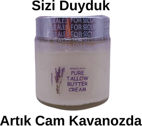 Pure Tallow Butter Cream (Donyağı Kremi, Don Yağı Kremi) 100 Ml Lavanta