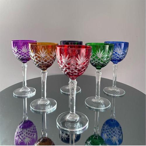 Paşabahçe Cam 6'Lı Renkli Mix Kesme Kahve Yanı Su Bardağı - 165 Ml