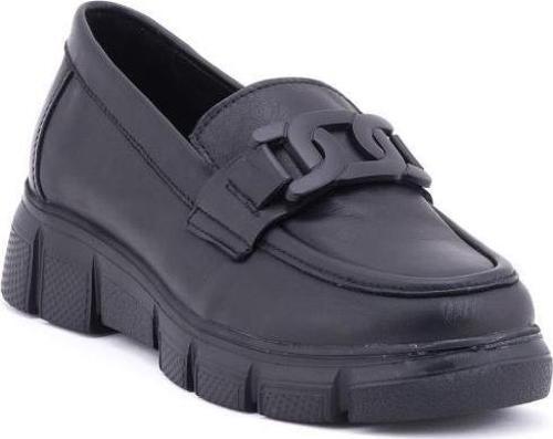 D24YA-3430 HAFİF TABAN KADIN DERİ LOAFER AYAKKABI