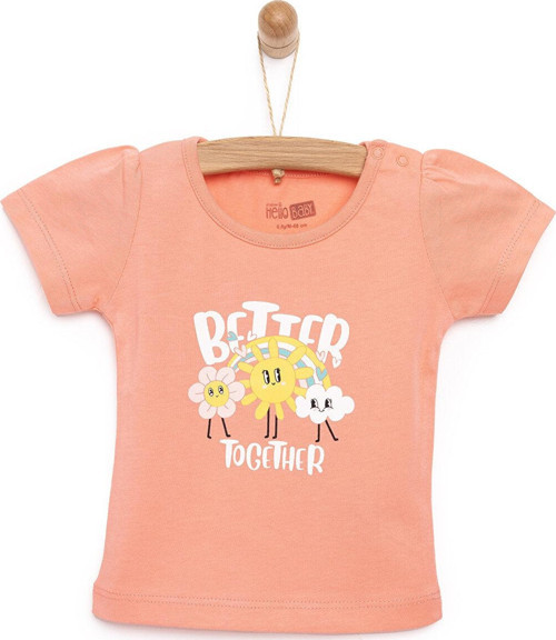 HelloBaby Basic Güneş Printed Tshirt Kız Bebek