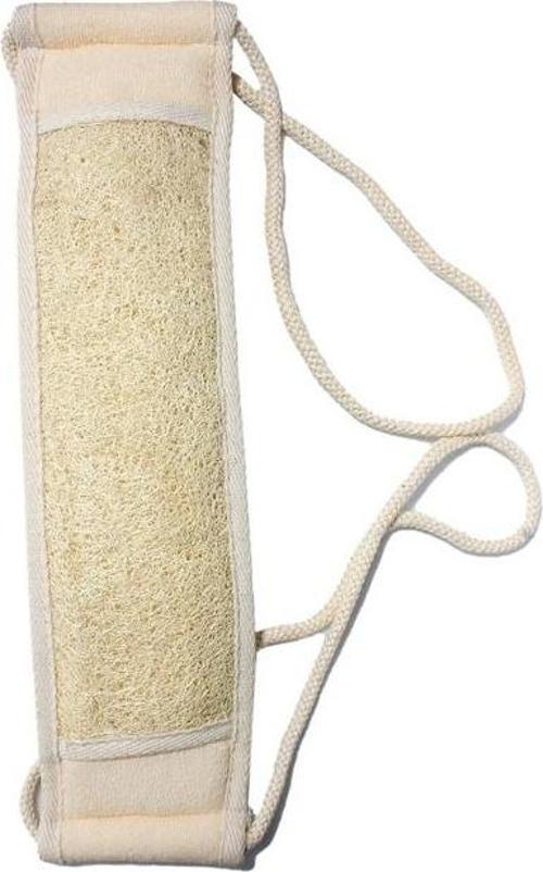 Doğal Kabak Lifi Loofah İpli Kısa Sırt Kesesi