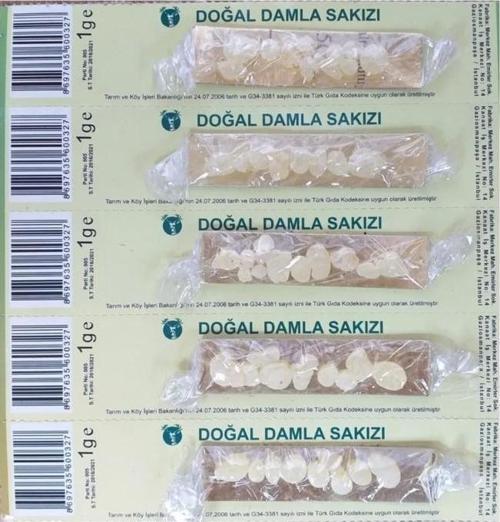 Damla Sakızı Kartela 1 gr