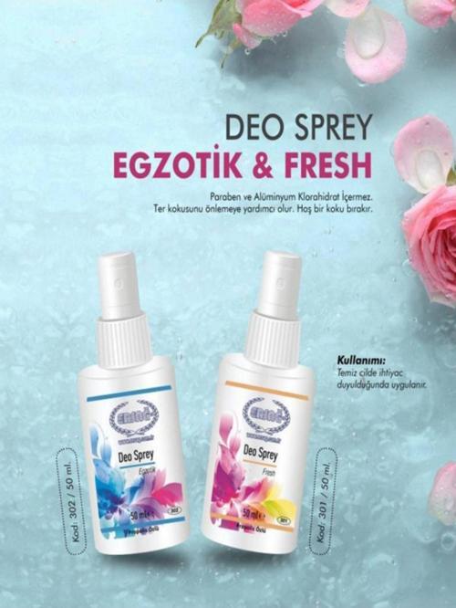 Deo Sprey Egzotik & Fresh 2 Li Set