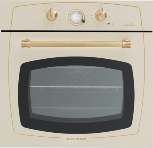 Rs6235c02 Retro Rustik Ankastre Fırın Bej