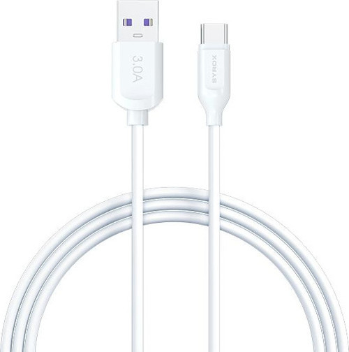 C69 2.0A 20cm USB-A - Type-C Şarj & Data Kablosu - Beyaz