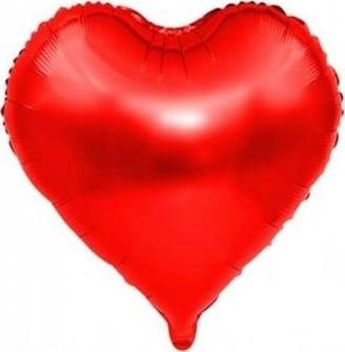 18'' FOLYO BALON G-KIRMIZI KALP (10 LU PAKET)