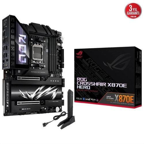 Rog Crosshaır X870e Hero, 4xddr5, 5xm.2, Hdmı, Dp, Type-c, Pcıe 5.0, 2xwi-fi 7, Bluetooth V5.4,
