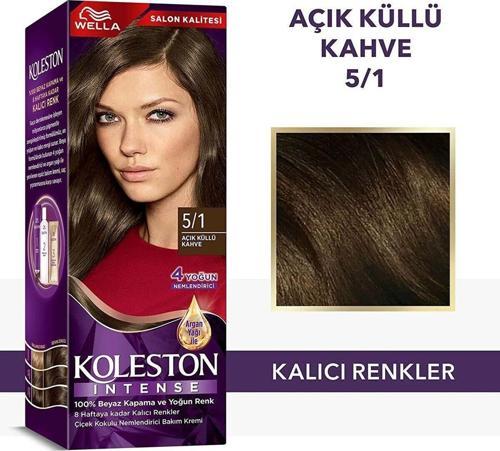 Koleston Intense Saç Boyası 5/1 Ekstra Küllü Kahve - Salon Kalitesi