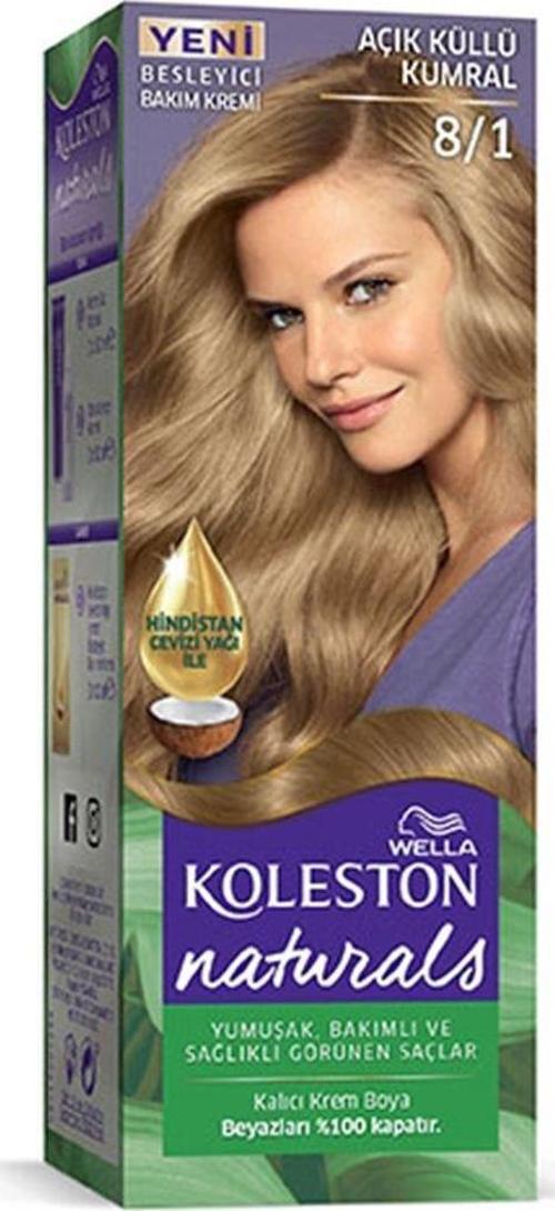 Naturals Saç Boyası Açık Küllü Kumral 8/1