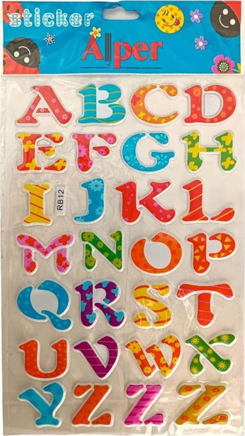 Alper Rb A4 Kabartma Sticker 12'li
