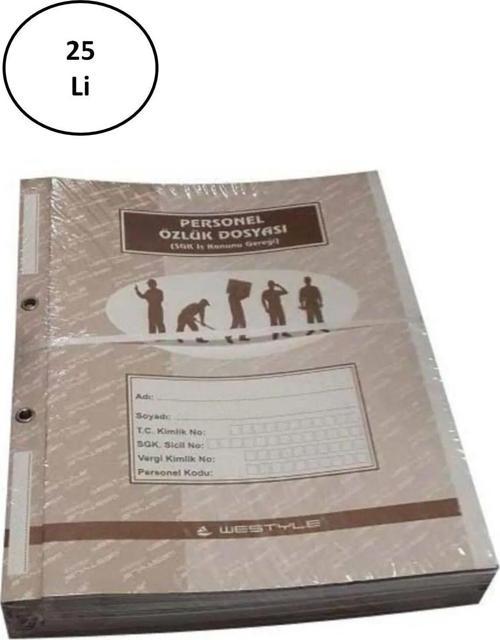 Batı Personel Özlük Dosyası 25 Li Paket